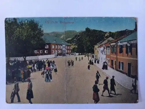 AK Postcard CPA Montenegro - Cetinje - Burggasse