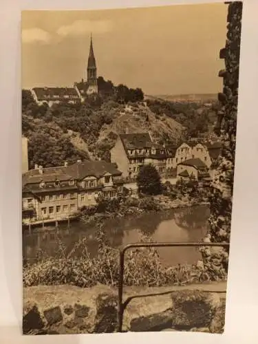 AK Postcard CPA DDR  Halle -  Kröllwitz vom Giebichenstein aus gesehen