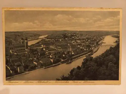 AK Postcard CPA Passau - Dom, Altstadt, Neumarkt , Inn und Donau