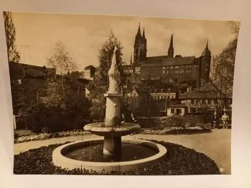 AK Postcard CPA Meissen - Elbe Kaendlerbrunnen