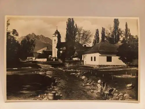 AK Postcard CPA Hohe Tatra Gross-Schlagendorf und Lomnitzer Spitze