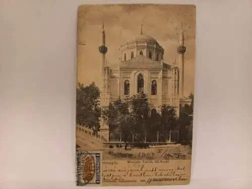 AK Postcard CPA Constantinople, Mosquér Validé, Ak-Serail 1903