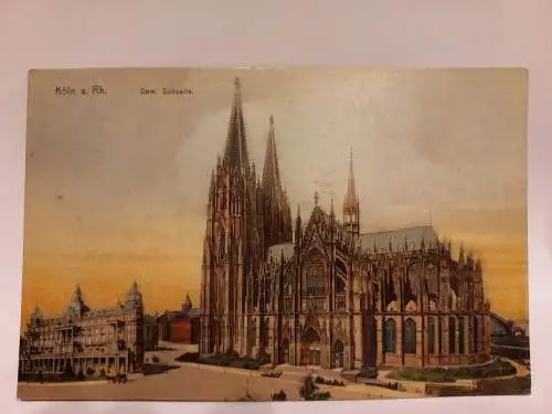 AK Postcard CPA Köln am Rhein, Dom, Südseite 1913