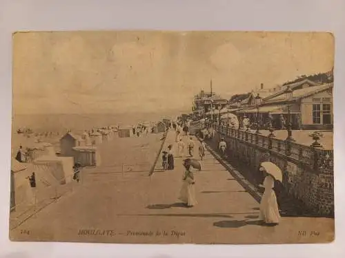 AK Postcard CPA Houlgate Promenade de la Digue 1907