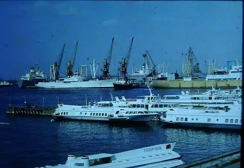 Vintage Dia Film Slide 35mm Odessa, Ukraine, Hafen   '70s  B11/5/36