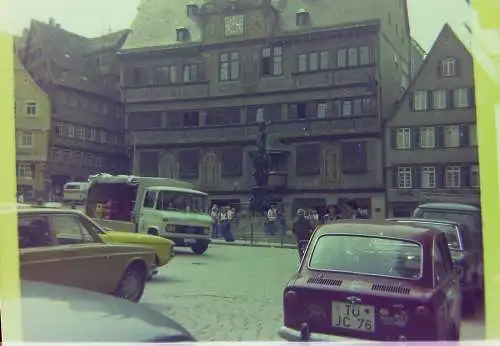 Vintage Negativ Foto Strassenszene Tübingen Deutschland  '70s 10/K2/122