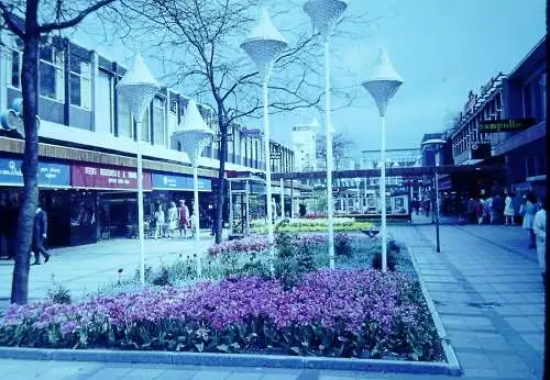 Vintage Dia Film Slide 35mm Shopping Mall Rotterdam  Holland  '70s  B9/88