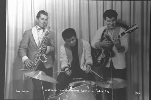 Vintage Glasnegativ Platte Glassnegative Robert&Wolfgang Lehner & Teddy Boy