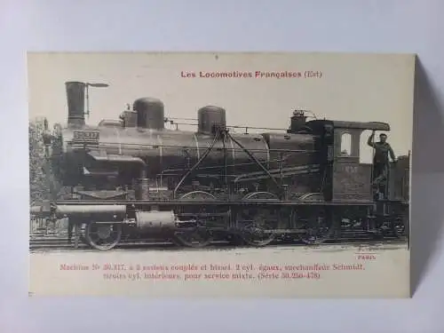 Postcard Les Locomotives Francaises EST locomotive Machine  n°30.317