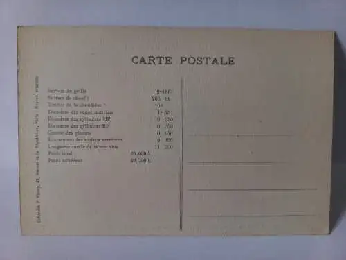 Postcard A-14 Les  Locomotives Francaises /Est/ Machine N° 3541