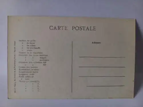 Postcard 10 Les  Locomotives Francaises /Est/ Machine N° 5232