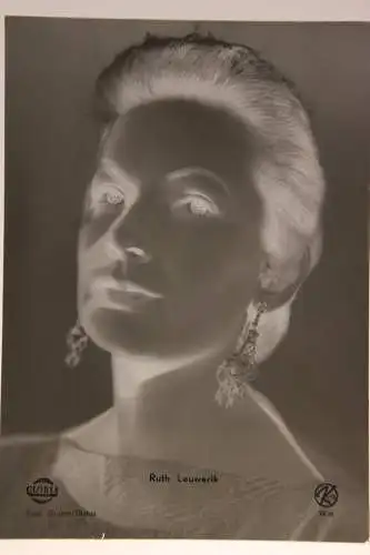 Vintage Glasnegativ Platte Glassnegative Ruth Leuwerik