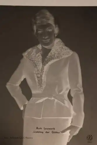 Vintage Glasnegativ Platte Glassnegative Ruth Leuwerik