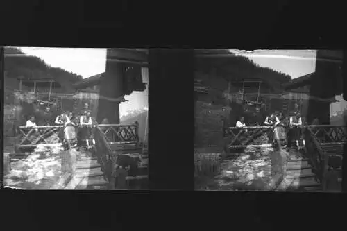 Antique  Stereo Glasnegativ Platten 23 Stk. - Leben in den frühen 1900er  -Tirol