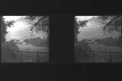 Antique  Stereo Glasnegativ Platten 11 Stk. - Leben in den frühen 1900er  -Tirol
