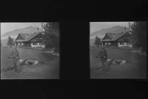 Antique  Stereo Glasnegativ Platten 11 Stk. - Leben in den frühen 1900er  -Tirol