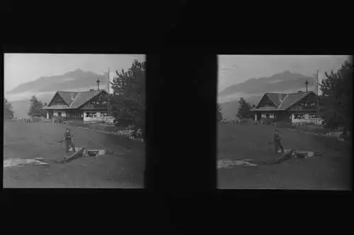 Antique  Stereo Glasnegativ Platten 11 Stk. - Leben in den frühen 1900er  -Tirol