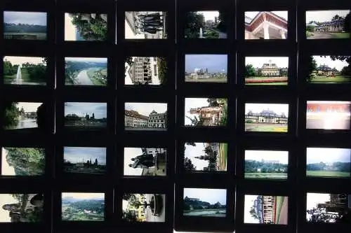 Vintage Dia Film Slide 35mm Konvolut - 117 Stk.!  Dresden und Baltikum 1983