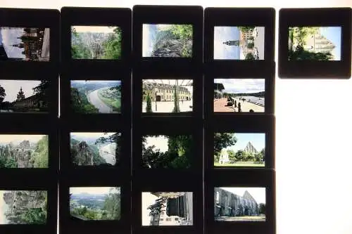 Vintage Dia Film Slide 35mm Konvolut - 117 Stk.!  Dresden und Baltikum 1983