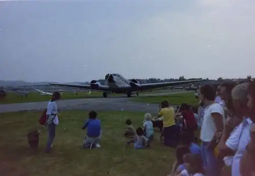 Vintage Negativ Foto 24x  Flugzeugshow Schweiz  '70/80s FD4