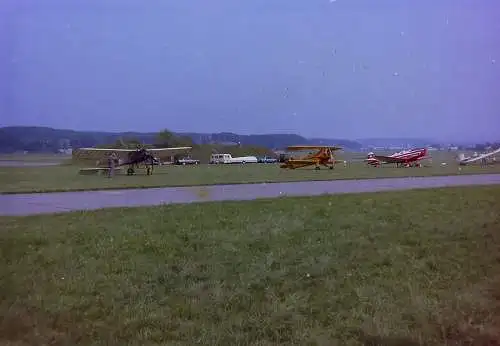 Vintage Negativ Foto 24x  Flugzeugshow Schweiz  '70/80s FD4
