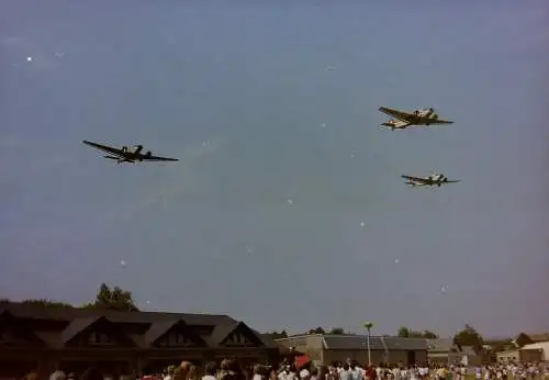 Vintage Negativ Foto 24x  Flugzeugshow Schweiz  '70/80s FD4