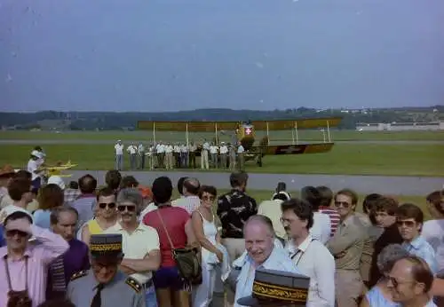Vintage Negativ Foto 24x  Flugzeugshow Schweiz  '70/80s FD4