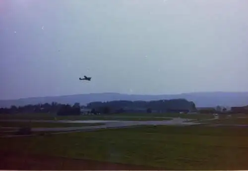 Vintage Negativ Foto 24x  Flugzeugshow Schweiz  '70/80s FD4