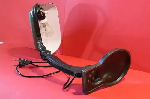 Antike Banker Lampe Vintage Büro Anwalt Schreibtisch Gusseisen Leuchte