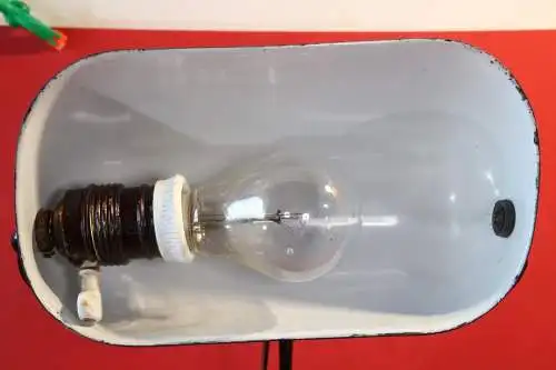 Antike Banker Lampe Vintage Büro Anwalt Schreibtisch Gusseisen Leuchte