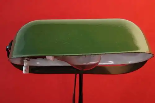 Antike Banker Lampe Vintage Büro Anwalt Schreibtisch Gusseisen Leuchte