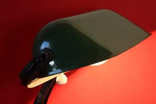 Antike Banker Lampe Vintage Büro Anwalt Schreibtisch Gusseisen Leuchte