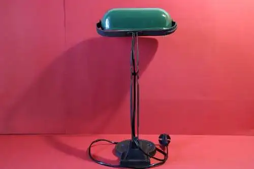 Antike Banker Lampe Vintage Büro Anwalt Schreibtisch Gusseisen Leuchte