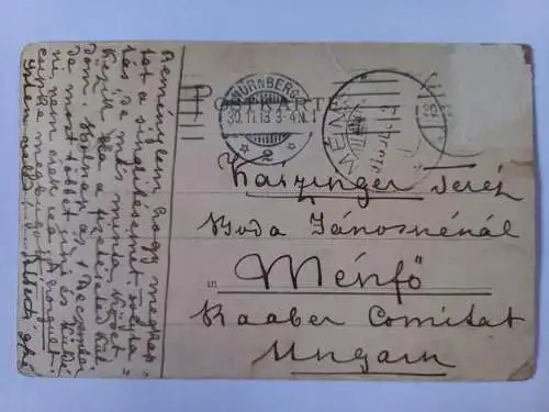 AK Postcard CPA NÜRNBERG, Bratwurstglöcklein, 1913