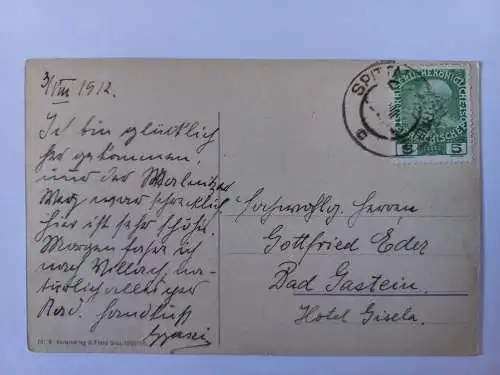 AK Postcard CPA Millstatt am Millstättersee 1912