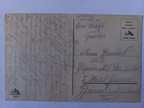 AK Postcard CPA St. Veit in Sexten gegen das Fischleintal