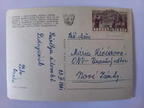 AK Postcard CPA Pohled zámek Lednice Blick auf Schloss Lednice