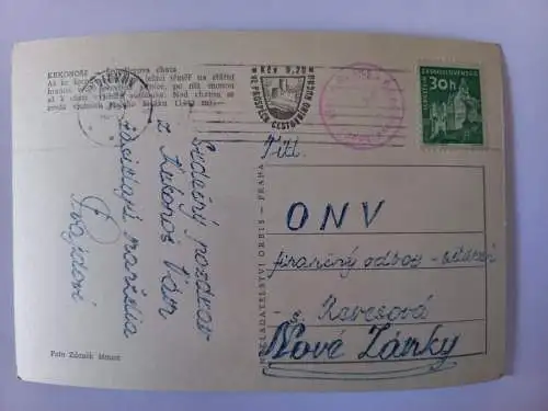 AK Postcard CPA KRKONOŠE  Spindlerova Chata RIESENGEBIRGE Spindlerova Hütte