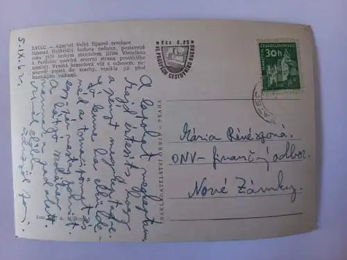 AK Postcard CPA Žatec / Saaz  Rathaus, Arkaden, VŘSR-Platz, Stadtteil Louny