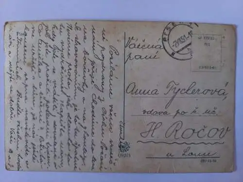 AK Postcard CPA Písek 1918