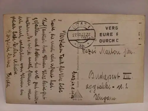 AK Postcard CPA  Graz bei Nacht vom Schlossberg 1927