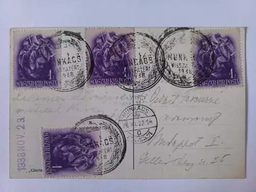 AK Postcard CPA  Munkatsch Munkatz  Mukacsevo Mukacsovo Ukraine Strassenszene 38