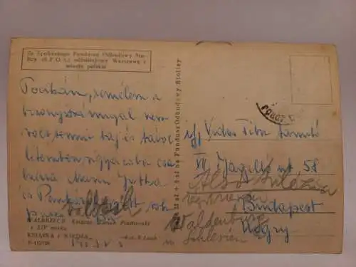 AK Postcard CPA Zamek Książ  Piastowski 1953
