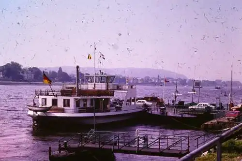 Vintage Dia Film Slide 35mm Autofähre  Deutschland '60s B3/R92-93