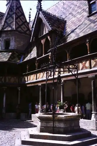 Vintage Dia Film Slide 35mm Hôtel-Dieu Museum Beaune France  '60s B4/L5-6-7 3Stk