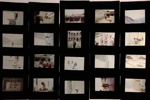 Vintage Dia Film Slide 35mm Holzbox mit 50Stk Tadjikistan '60s