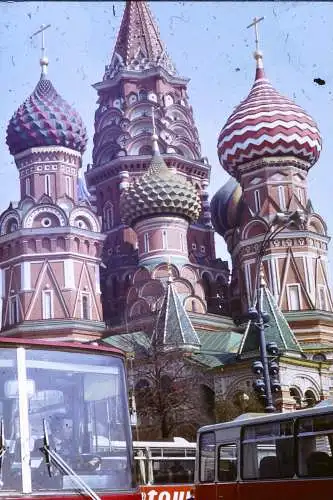 Vintage Dia Film 35mm Red Square Moskow Russia  '60s B4/L33