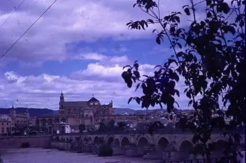 Vintage Dia Film Slide 35mm Cordoba Roman Bridge  Spain Spanien  '60 B4/L99