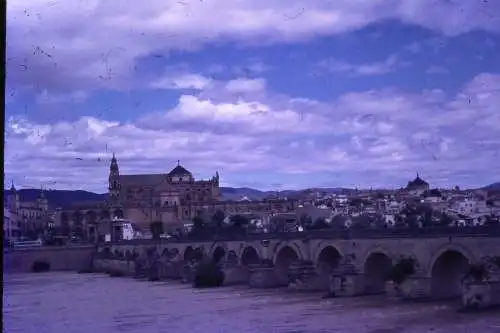 Vintage Dia Film Slide 35mm Cordoba Roman Bridge  Spain Spanien  '60 B4/L100