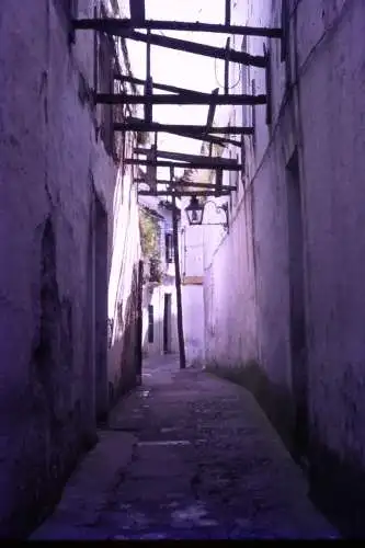 Vintage Dia Film Slide 35mm Cordoba  Small Street Spain   '60 B4/R2